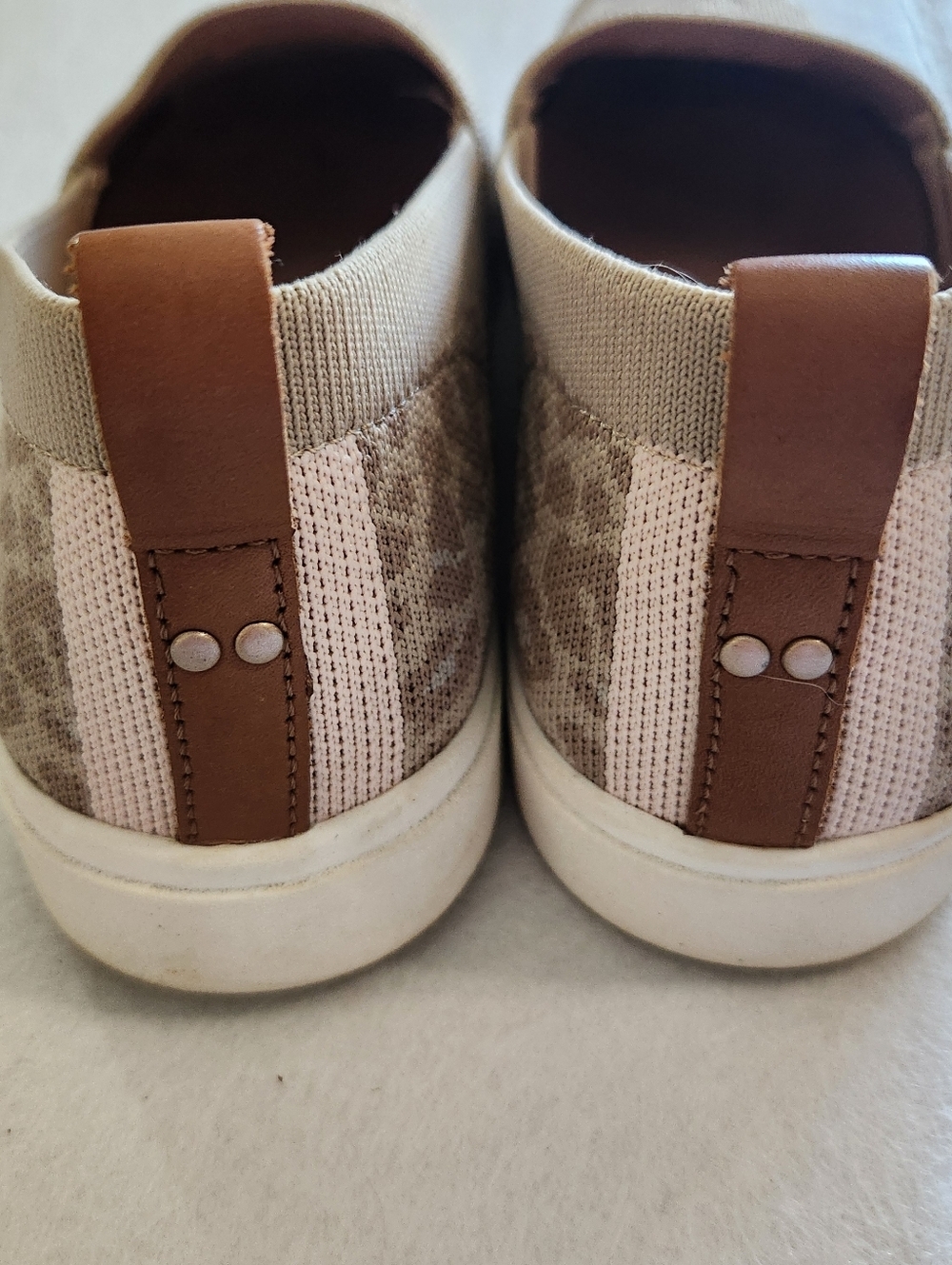 Ryka Women's Tan Leopard Slip-On Sneakers Size 8 - Picture 7 of 9